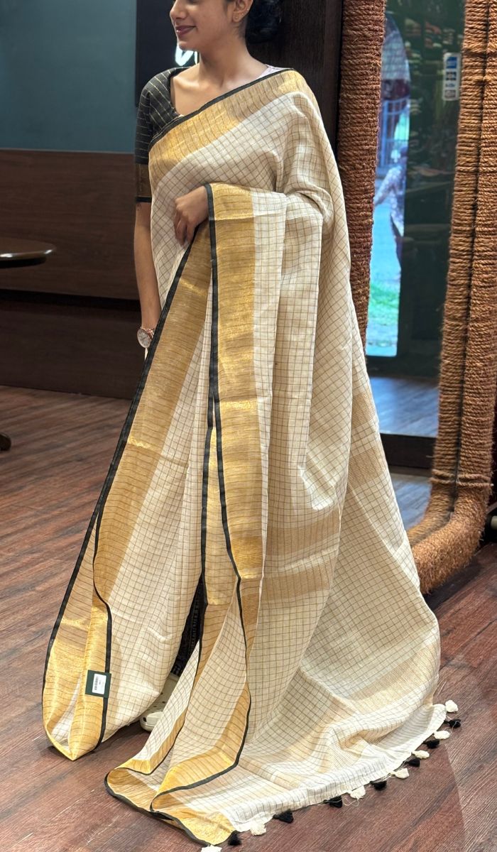 SEMI LINEN SAREE 0108251