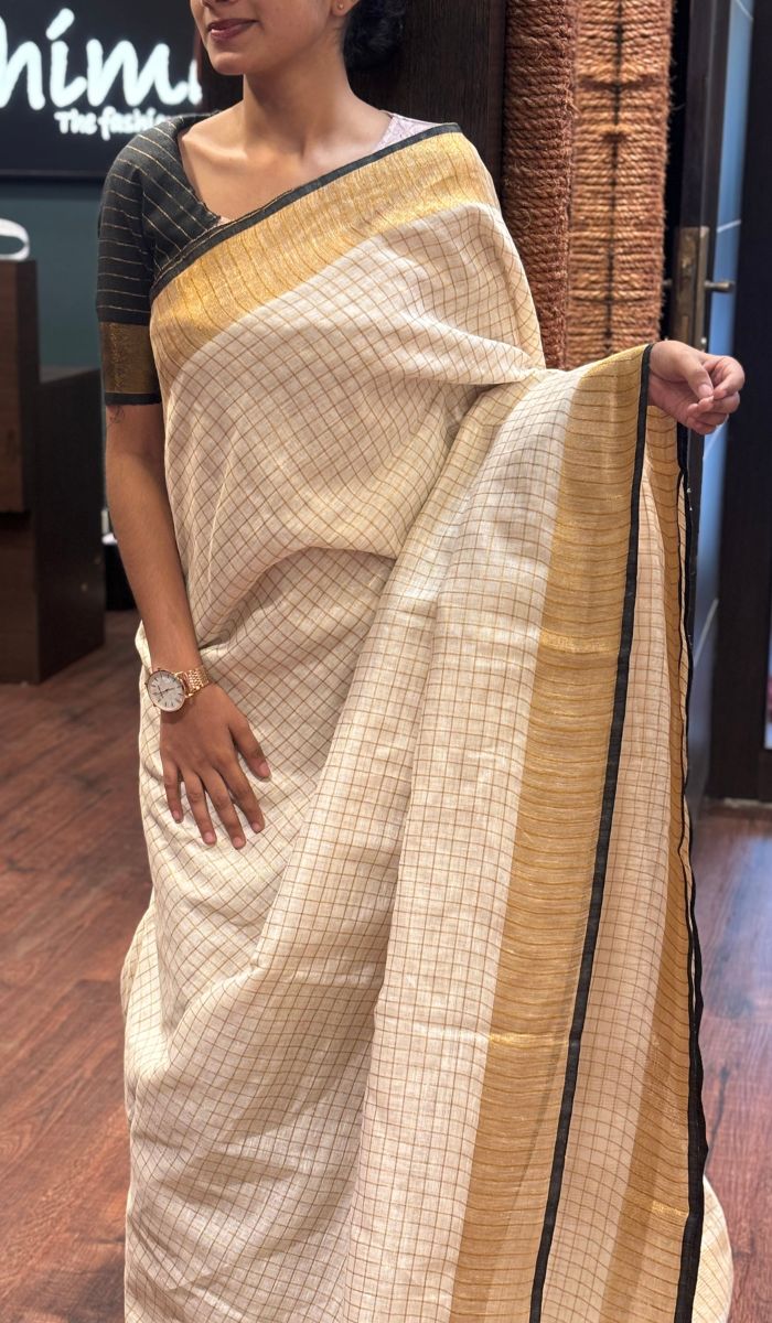 SEMI LINEN SAREE 0108251