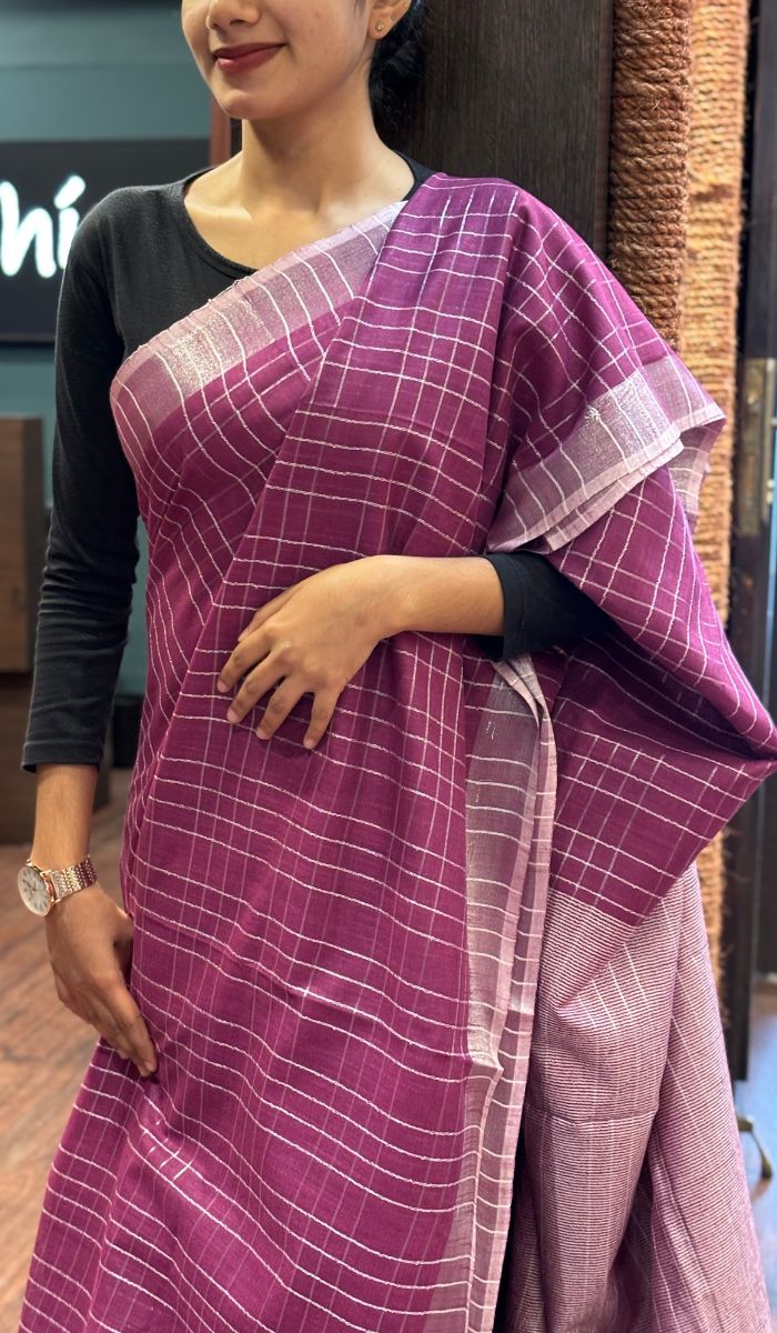 SEMI LINEN SAREE 20072565