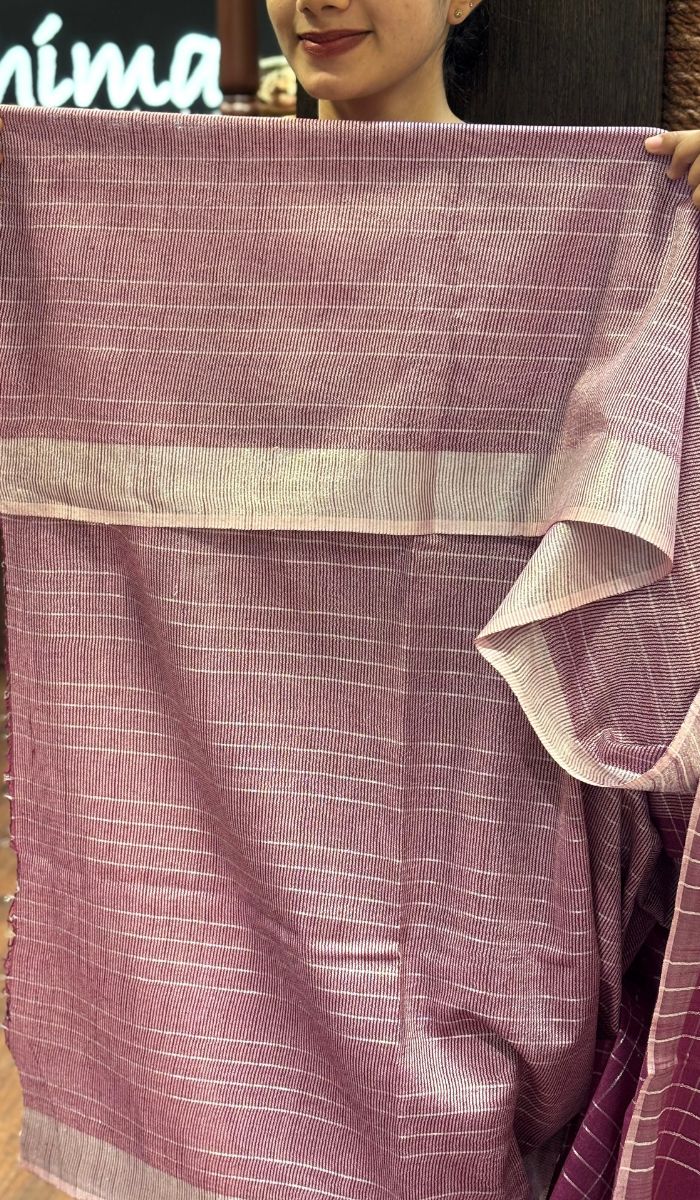 SEMI LINEN SAREE 20072565