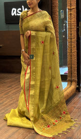 LINEN SAREE 100725452