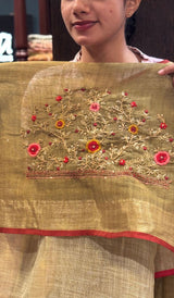 LINEN SAREE 100725452