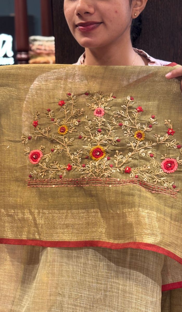 LINEN SAREE 100725452