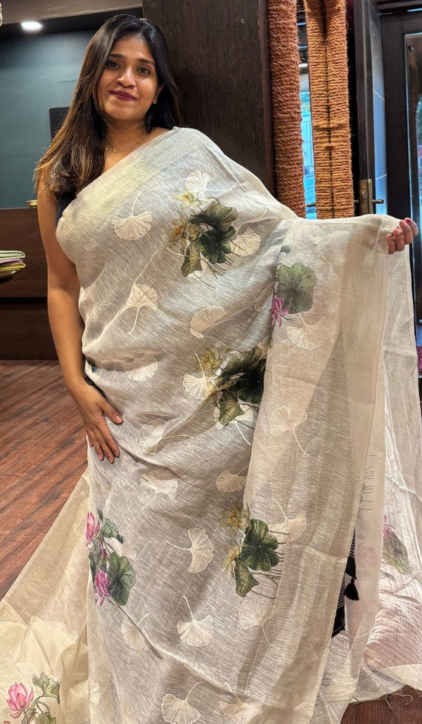 LINEN SAREE 2107251