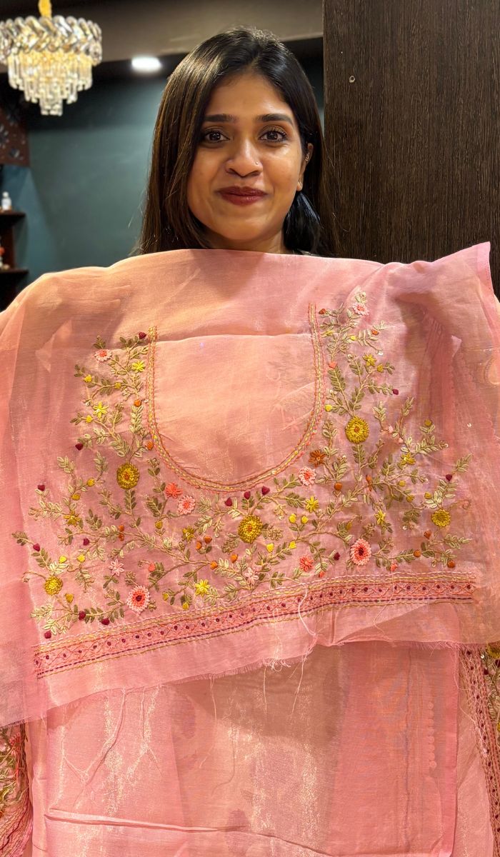 TISSUE ORGANZA SAREE 10072561