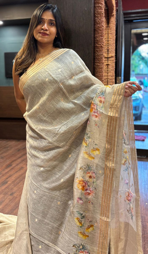 LINEN SAREE 21072511