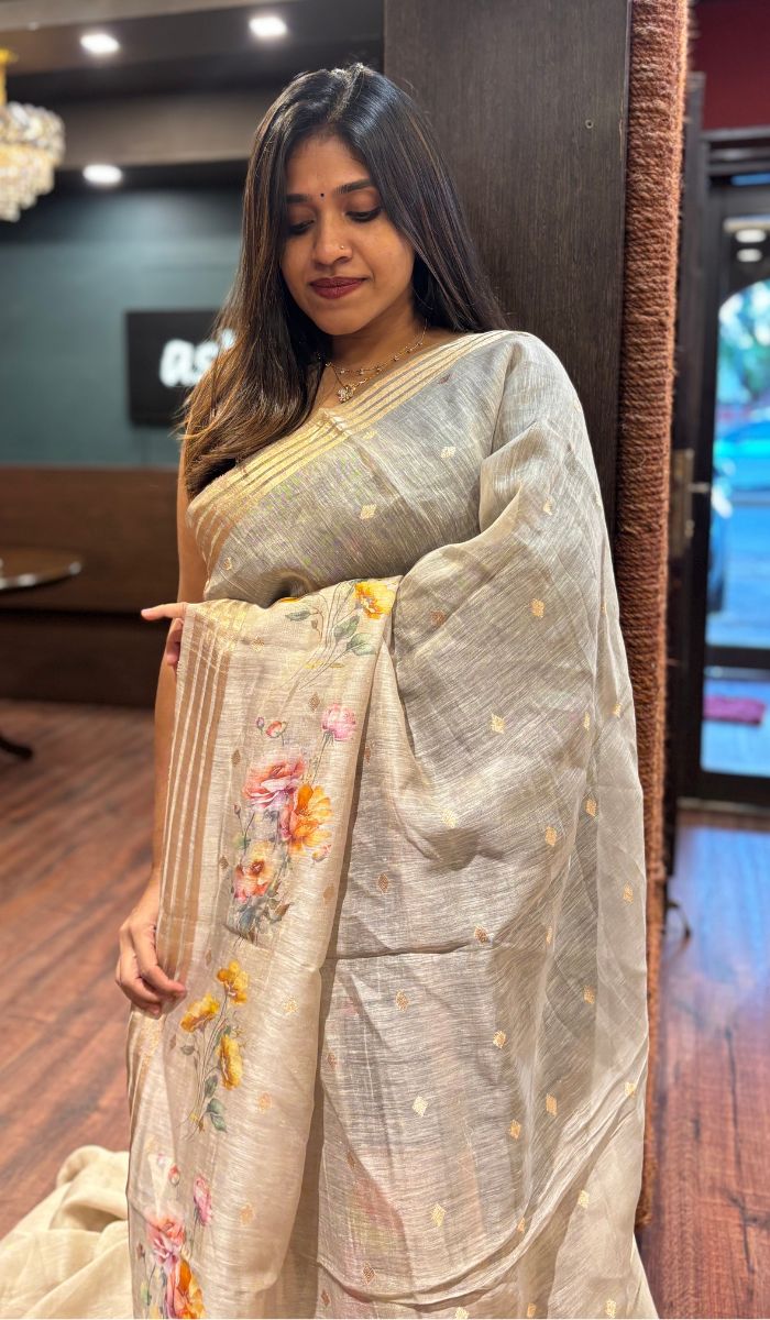 LINEN SAREE 21072511