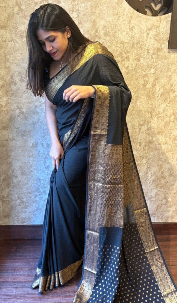 SEMI GEORGETTE SAREE 16072522