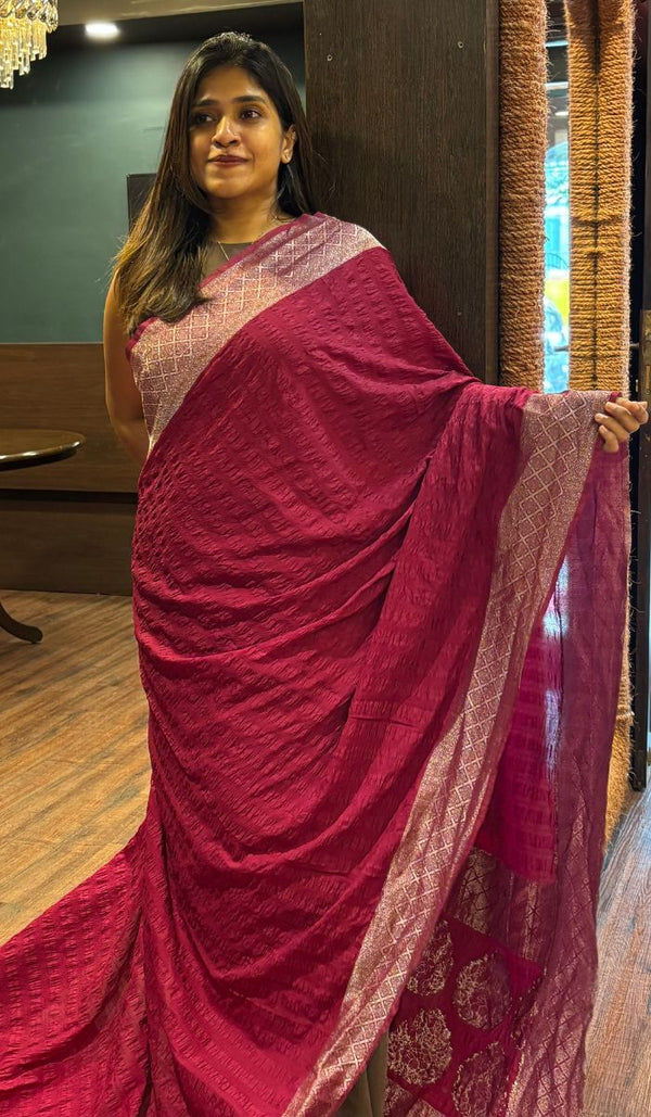 VISCOSE GEORGETTE SAREE 16072539