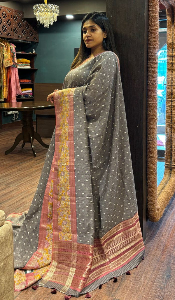 SEMI RAW SILK SAREE 160725123