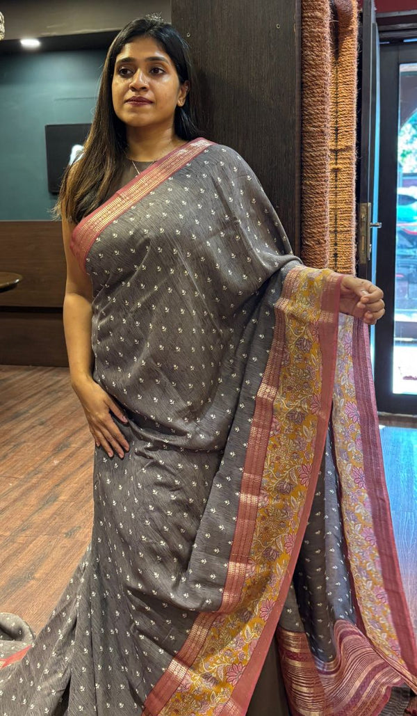 SEMI RAW SILK SAREE 160725123