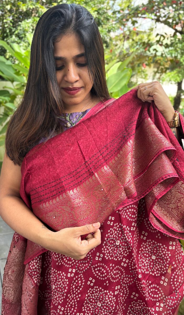 CHANDERI SAREE 0109257