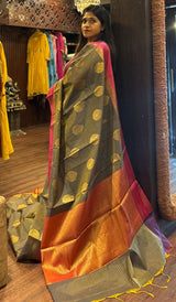 SEMI TUSSAR SAREE 010925113