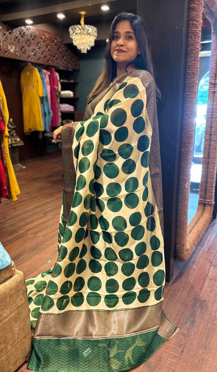 CHANDERI SILK SAREE 01092582