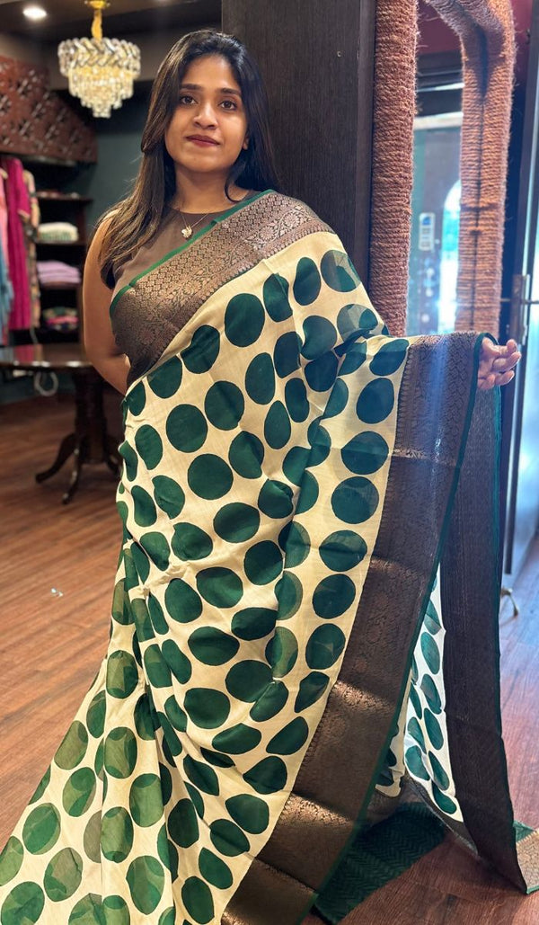 CHANDERI SILK SAREE 01092582