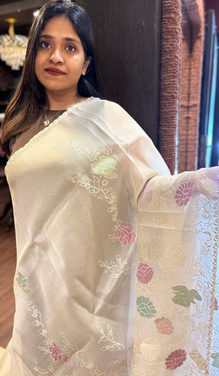 ORGANZA SAREE 01092520