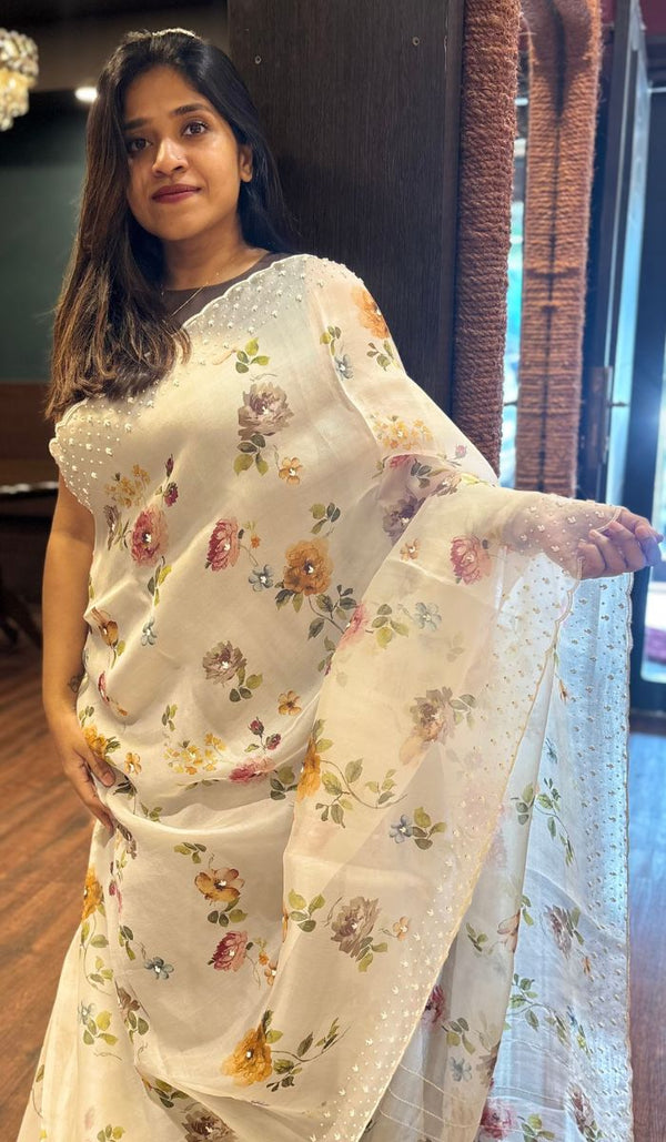 ORGANZA SAREE 01092518