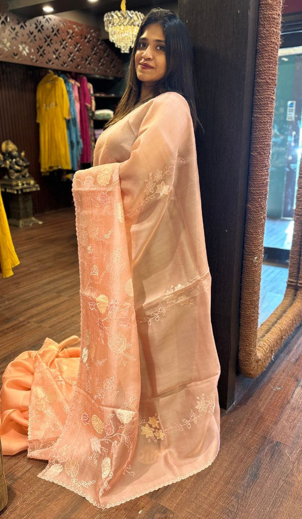 ORGANZA SAREE 01092516