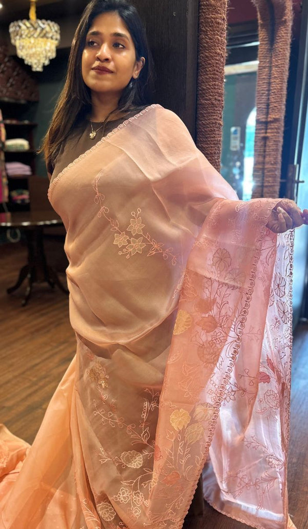 ORGANZA SAREE 01092516