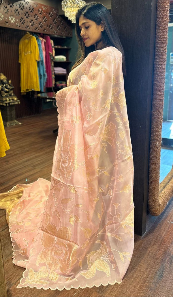 ORGANZA SAREE 01092514