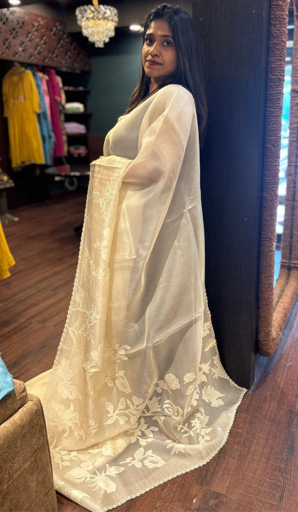 ORGANZA SAREE 01092519