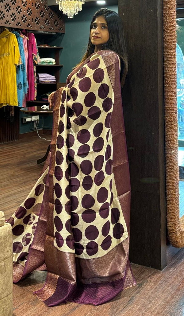 CHANDERI SILK SAREE 01092583