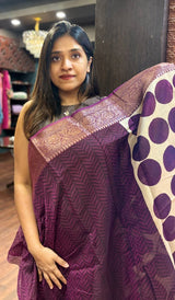 CHANDERI SILK SAREE 01092583