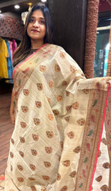SEMI TUSSAR SAREE 010925107