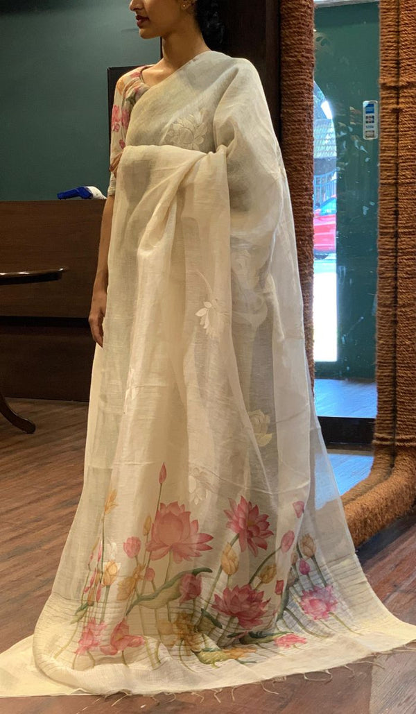 LINEN SAREE 2107253