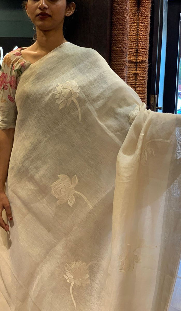 LINEN SAREE 2107253