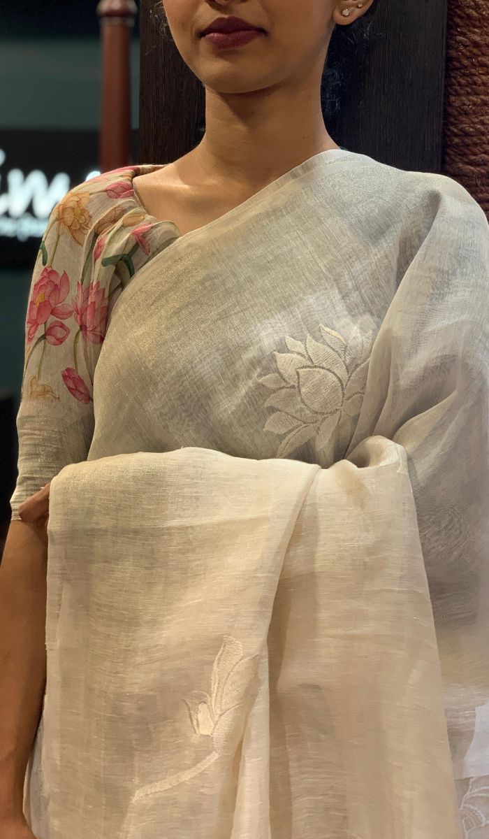 LINEN SAREE 2107253