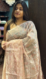TISSUE ORGANZA SAREE 12092552