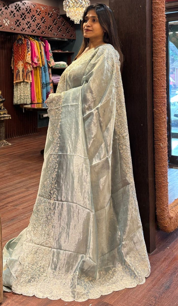 ORGANZA SAREE 12092531