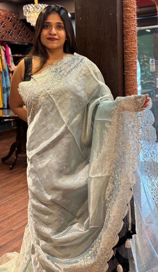 ORGANZA SAREE 12092531