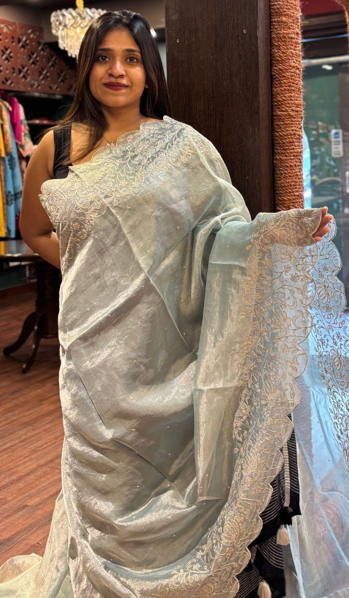 ORGANZA SAREE 12092531