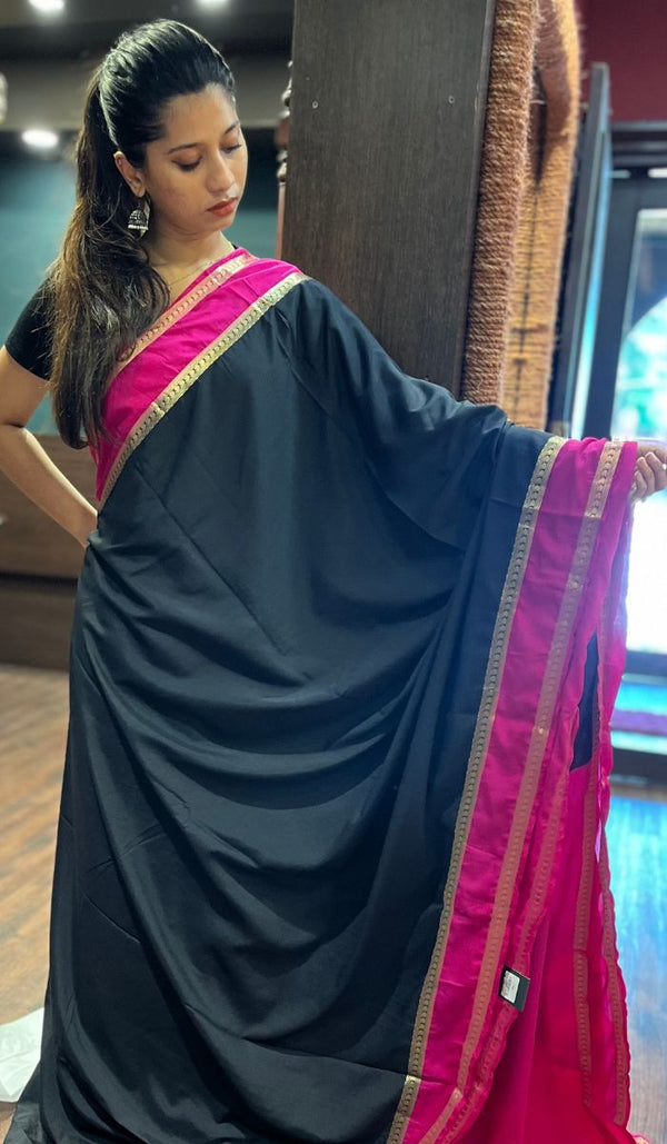 SEMI CREPE SAREE 1309253