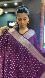SEMI GEORGETTE SAREE 13092514