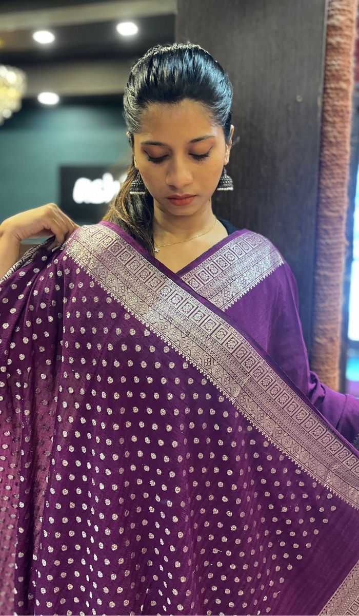 SEMI GEORGETTE SAREE 13092514