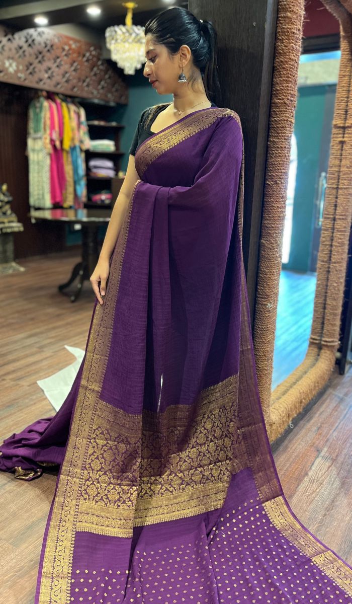 SEMI GEORGETTE SAREE 1309258