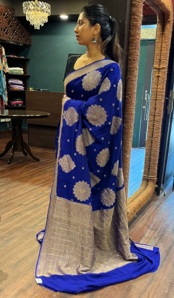 CREPE SILK SAREE 1607254