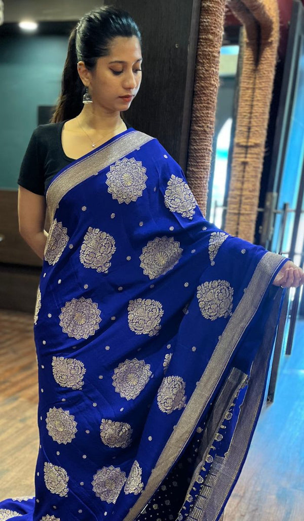 CREPE SILK SAREE 1607254