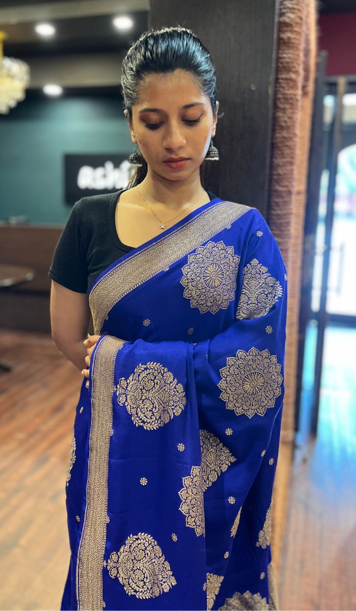 CREPE SILK SAREE 1607254