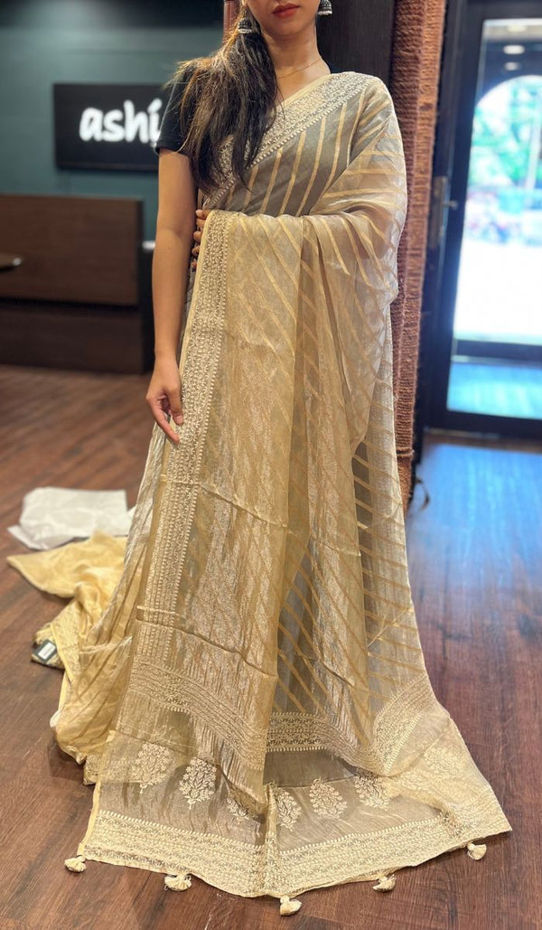 ORGANZA SAREE 12092528