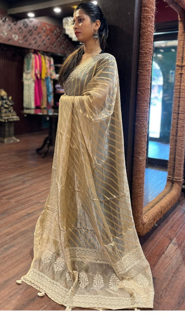 ORGANZA SAREE 12092528