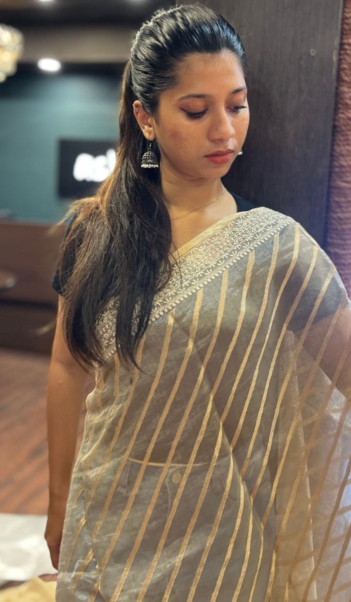 ORGANZA SAREE 12092528