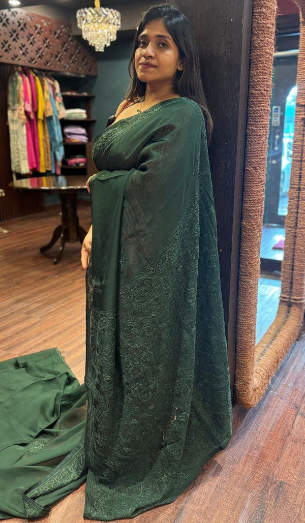 SEMI ORGANZA SAREE 13092563