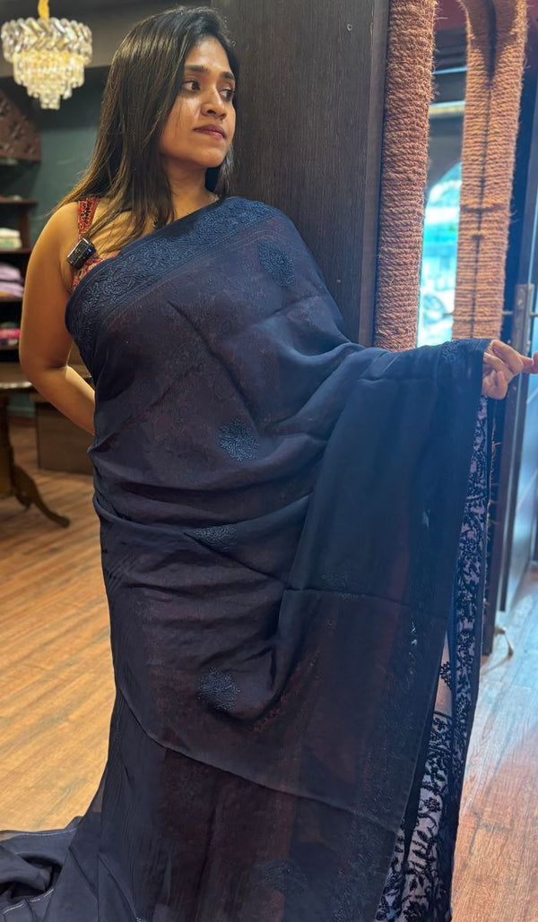 SEMI ORGANZA SAREE 13092562