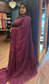 SEMI ORGANZA SAREE 13092564