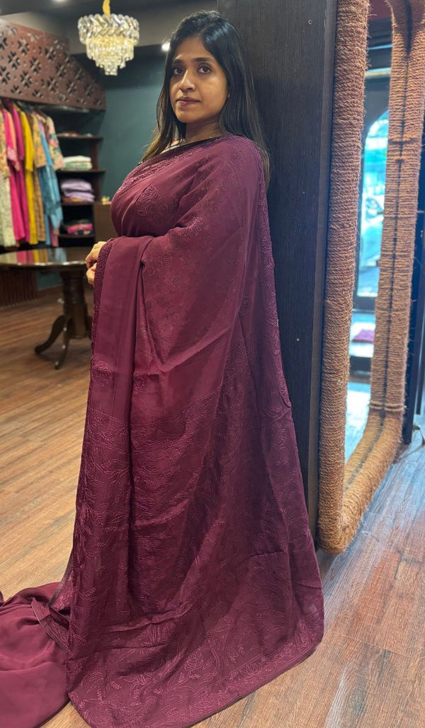 SEMI ORGANZA SAREE 13092564