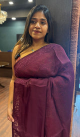SEMI ORGANZA SAREE 13092564